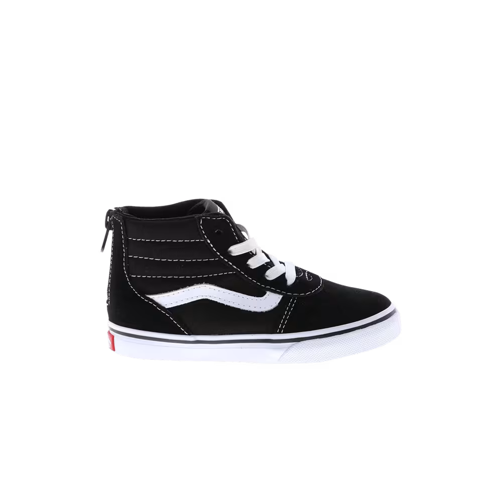 Vans Ward High Zip Toddler Black White