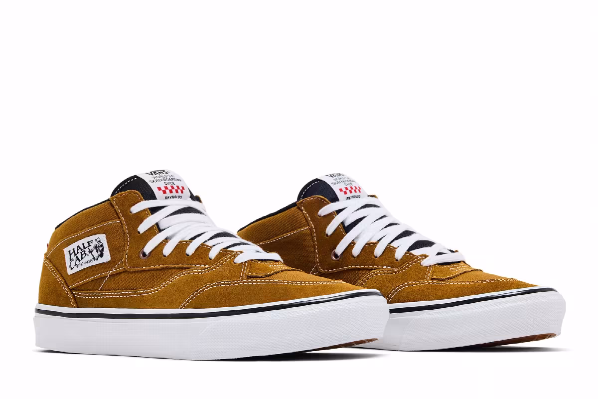 Andrew Reynolds x Vans Skate Half Cab Golden Brown, view 9