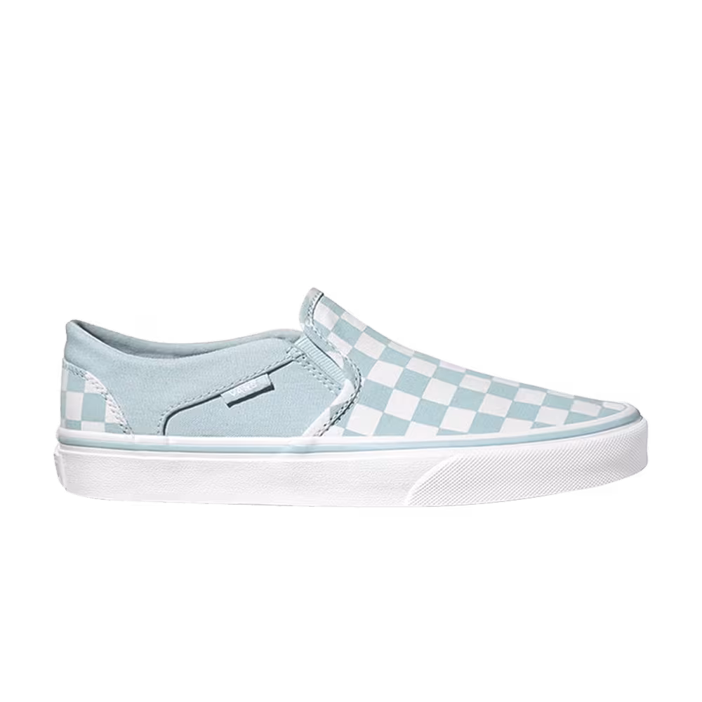 Vans Women's Asher Checkerboard - Baby Blue