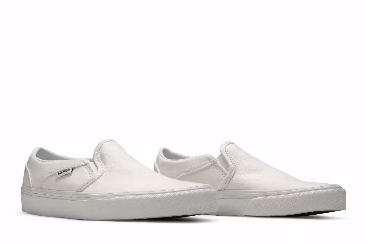 Vans Women's Asher White Canvas, view 9