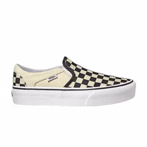 Vans Wmns Asher Platform 'Checkerboard - Black White'
