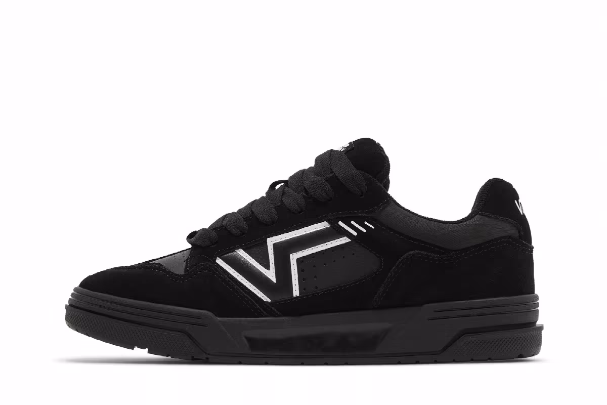 Vans Upland Suede - Black White, view 4