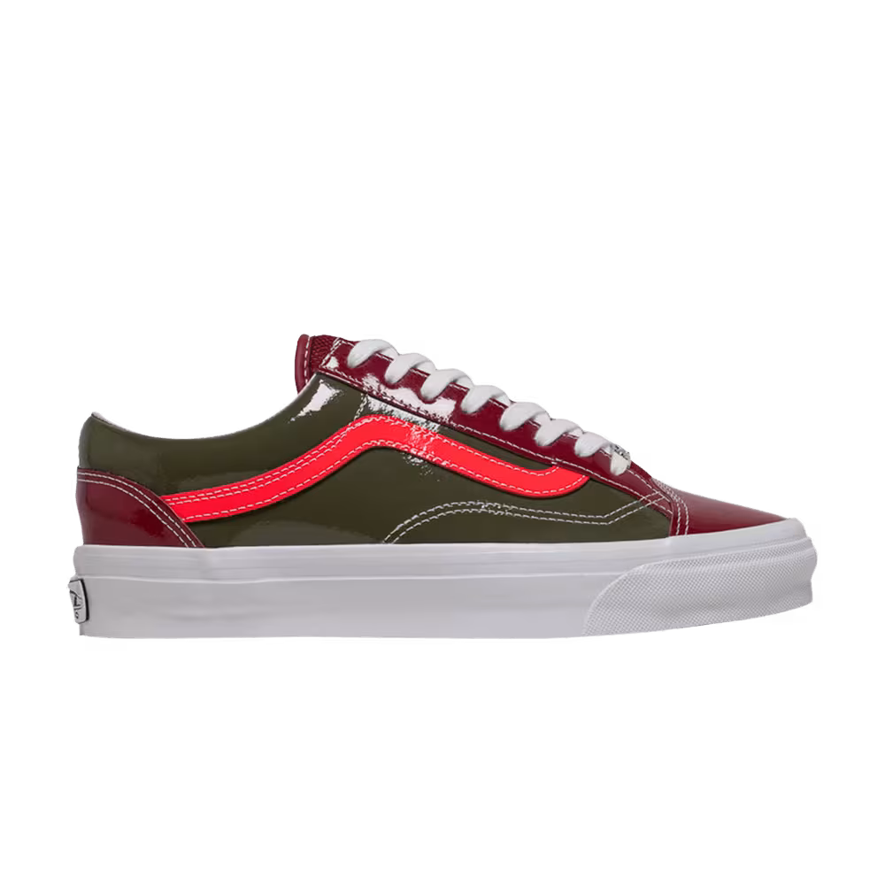 Vans LX Old Skool 36 Patent Bordeaux Olive