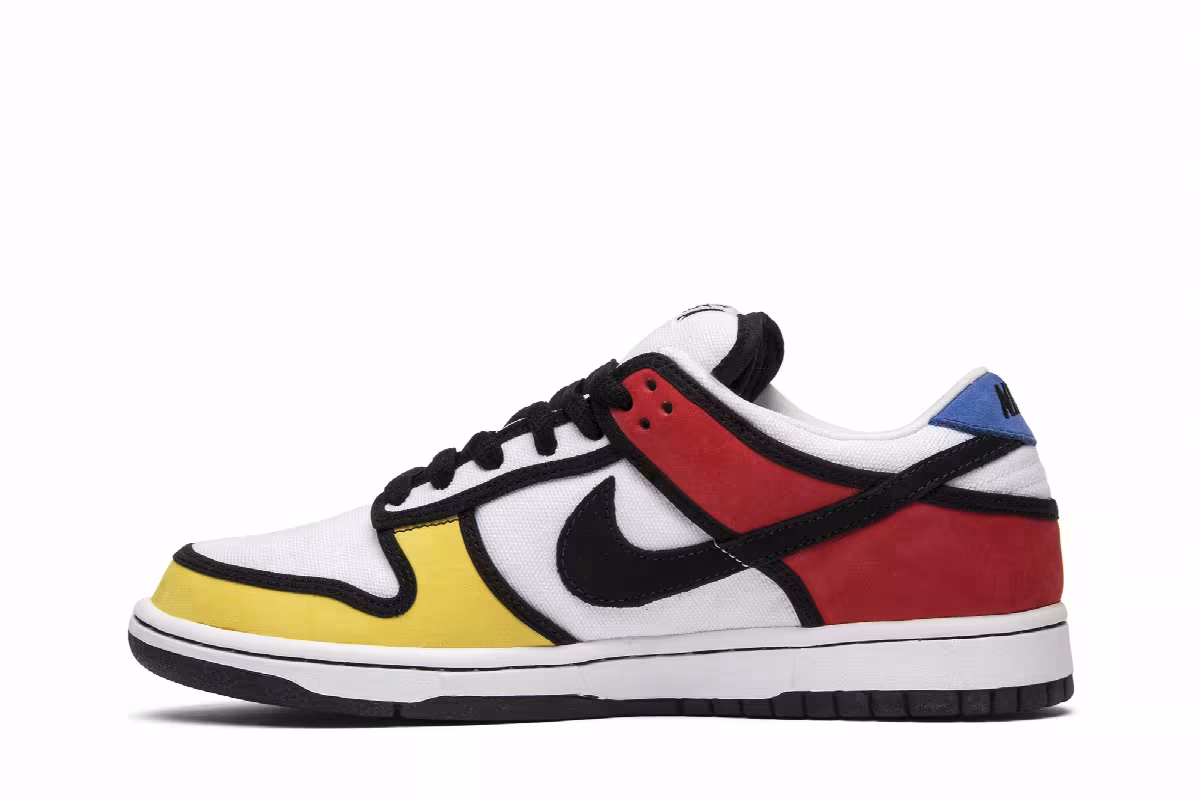 Nike Dunk Low Pro SB Piet Mondrian, view 4