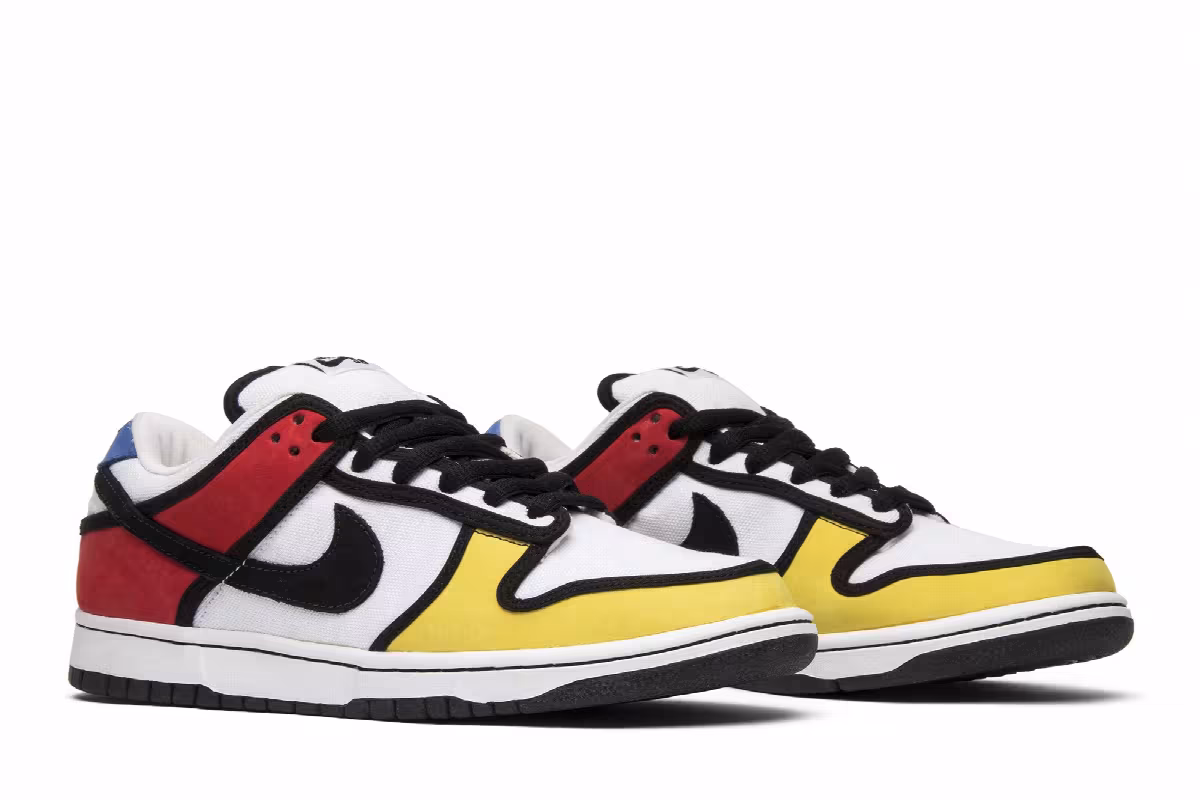 Nike Dunk Low Pro SB Piet Mondrian, view 9