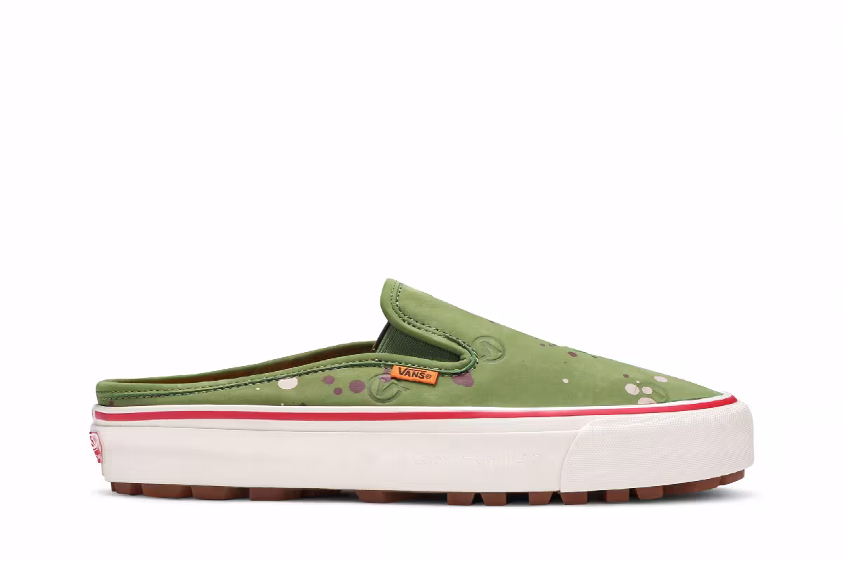 LQQK Studios x Vans OG Mule LX Circle V - Splatter Green, view 2