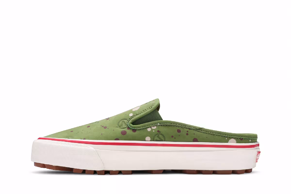 LQQK Studios x Vans OG Mule LX Circle V - Splatter Green, view 4