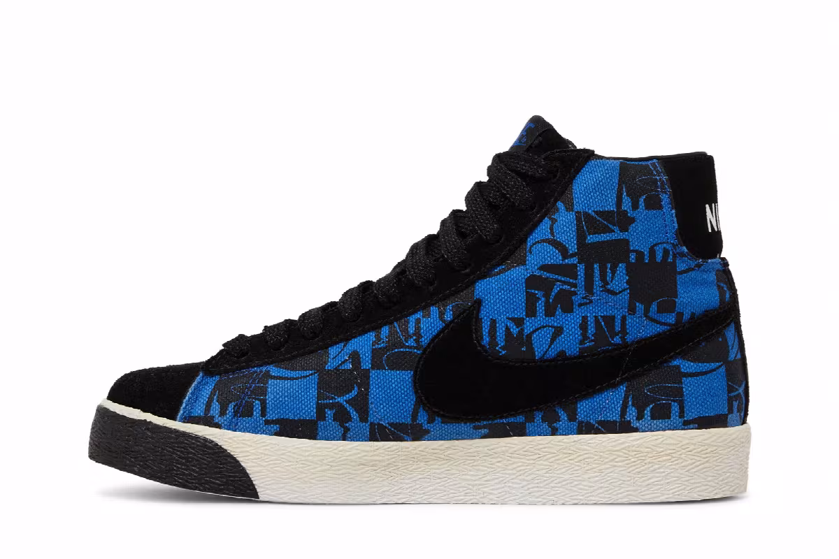 Stussy x Neighborhood x Nike Blazer High Premium TS Varsity Royal, view 4