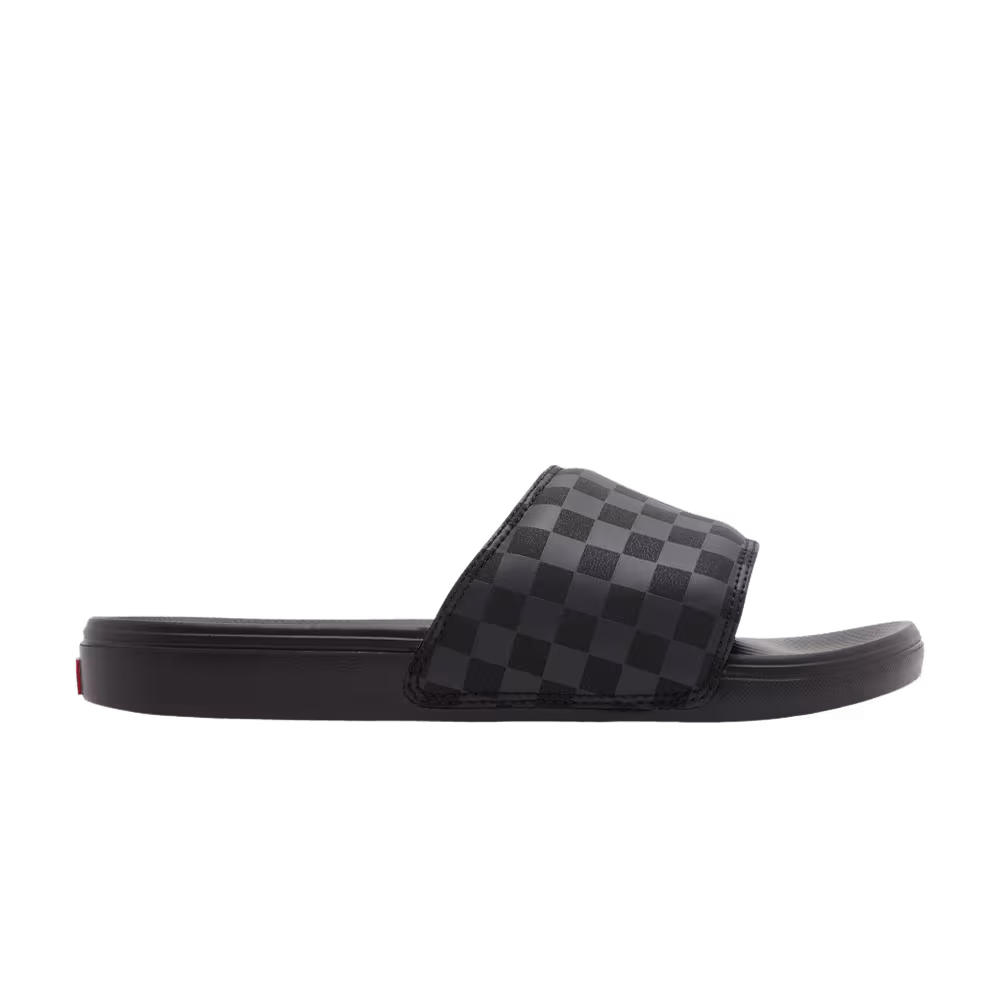 Vans La Costa Slide-On Triple Black Checkerboard