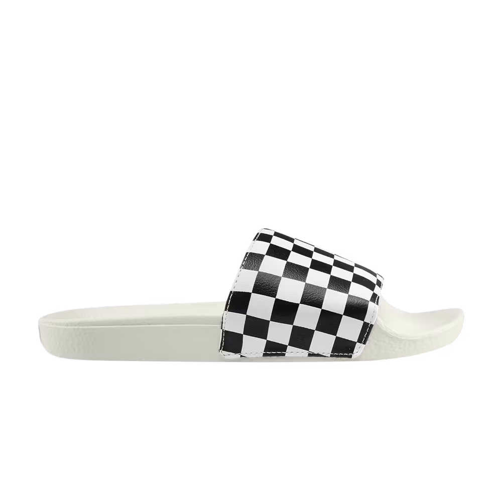 Vans Women's Slide-On Checkerboard - White Black
