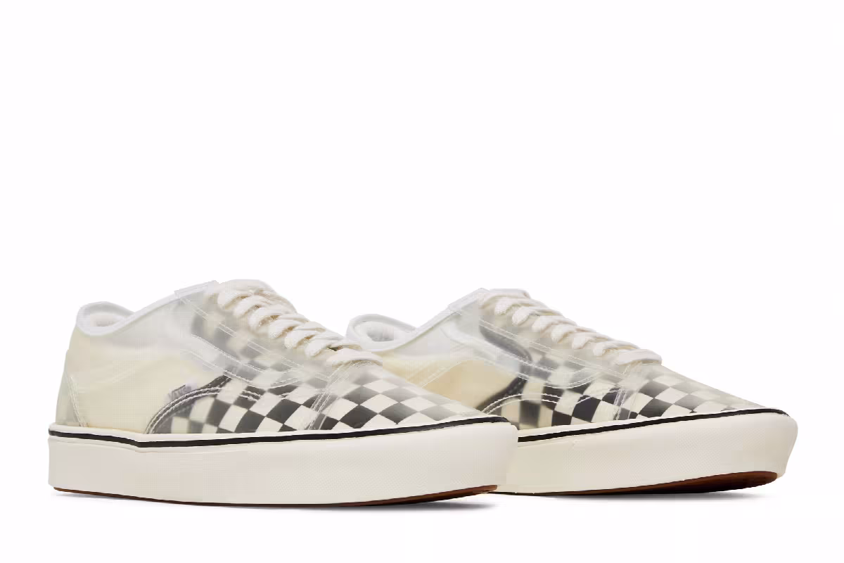 Vans ComfyCush Slip-Skool Checkerboard - White, view 9