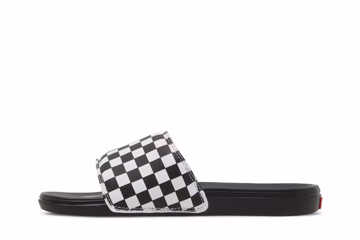 Vans La Costa Slide-On Black Checkerboard, view 4