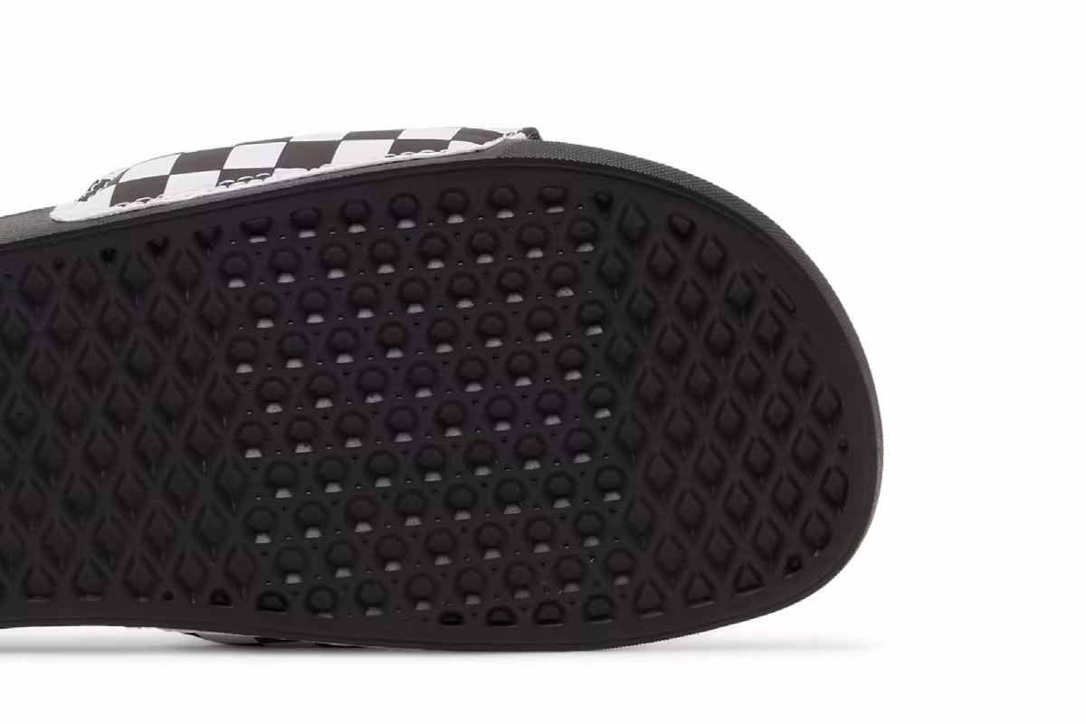 Vans La Costa Slide-On Black Checkerboard, view 6