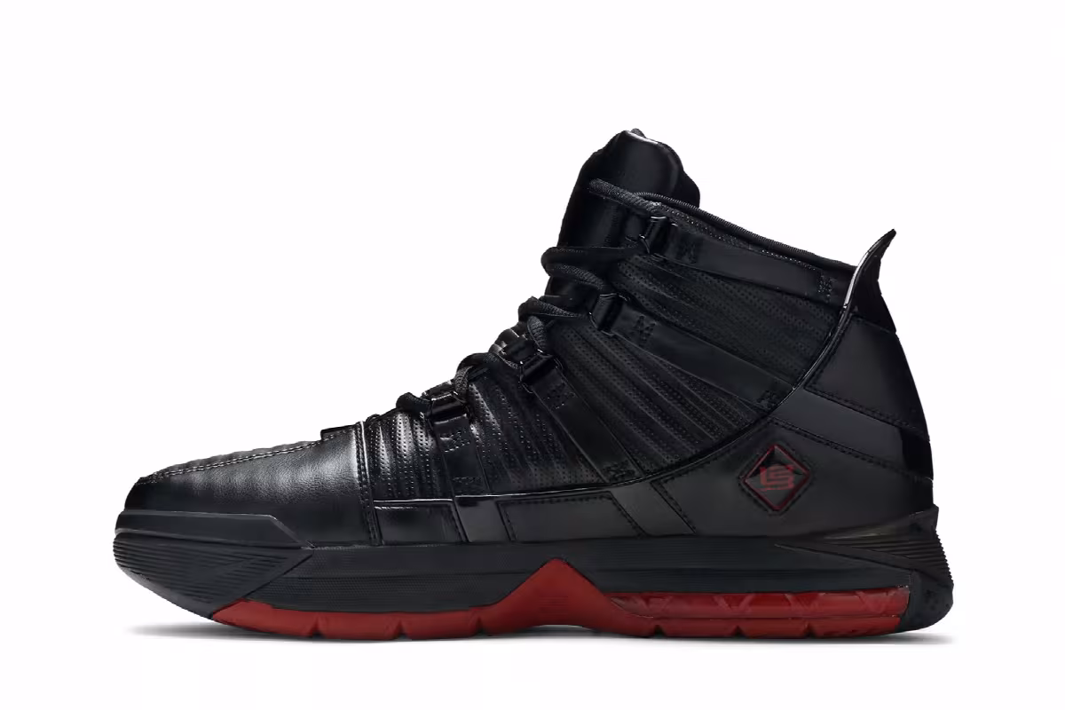 Nike Zoom LeBron 3 Black Crimson, view 4