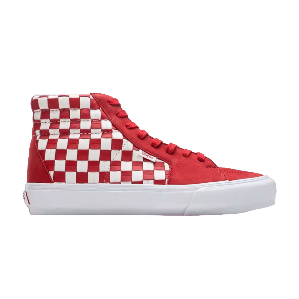 Vans Style 38 Leather Woven - Red Blanc