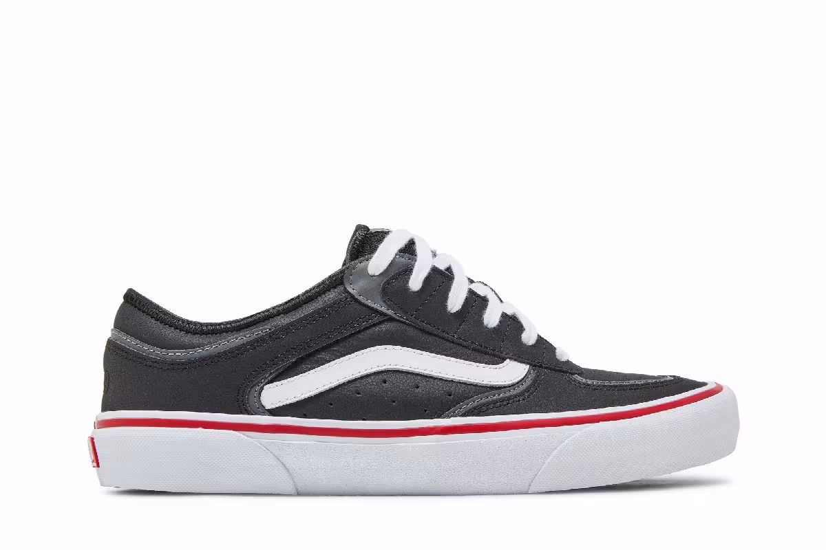 Vans Rowley Black White Red, view 2