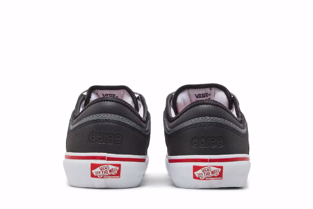 Vans Rowley Black White Red, view 7