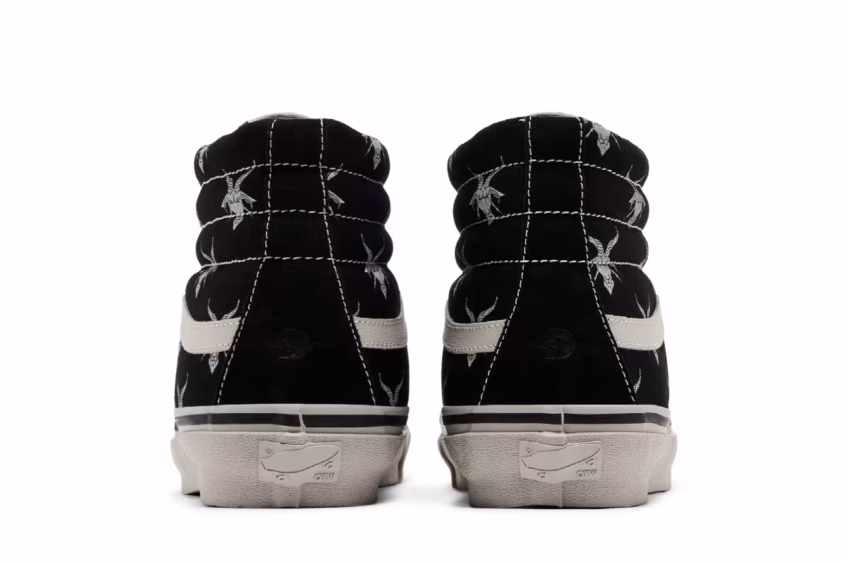 Defcon x Vans Sk8-Hi 38 Black White, view 7