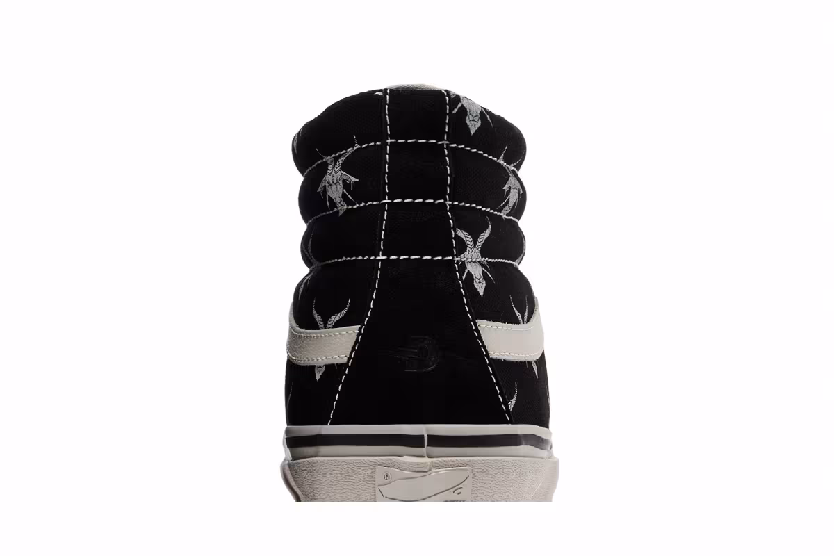 Defcon x Vans Sk8-Hi 38 Black White, view 8