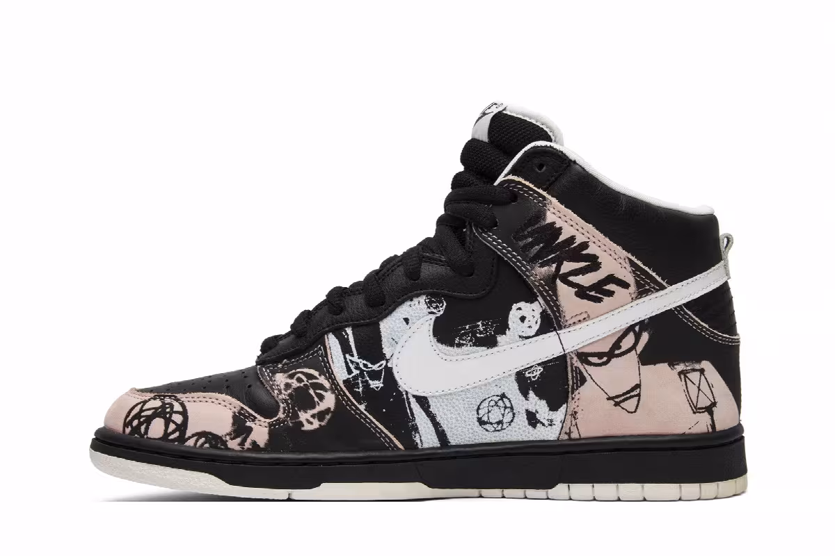 Futura x UNKLE x Nike Dunk High Pro SB Unkle, view 4
