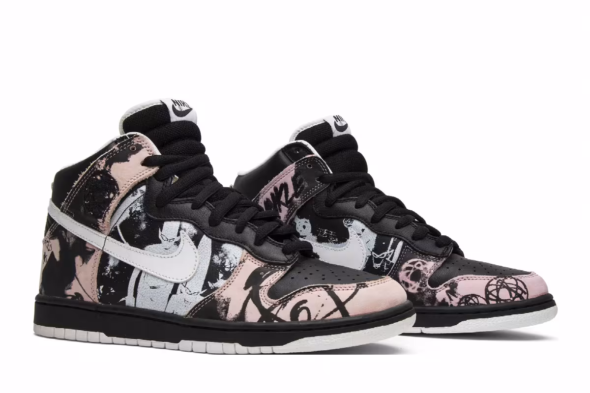 Futura x UNKLE x Nike Dunk High Pro SB Unkle, view 9