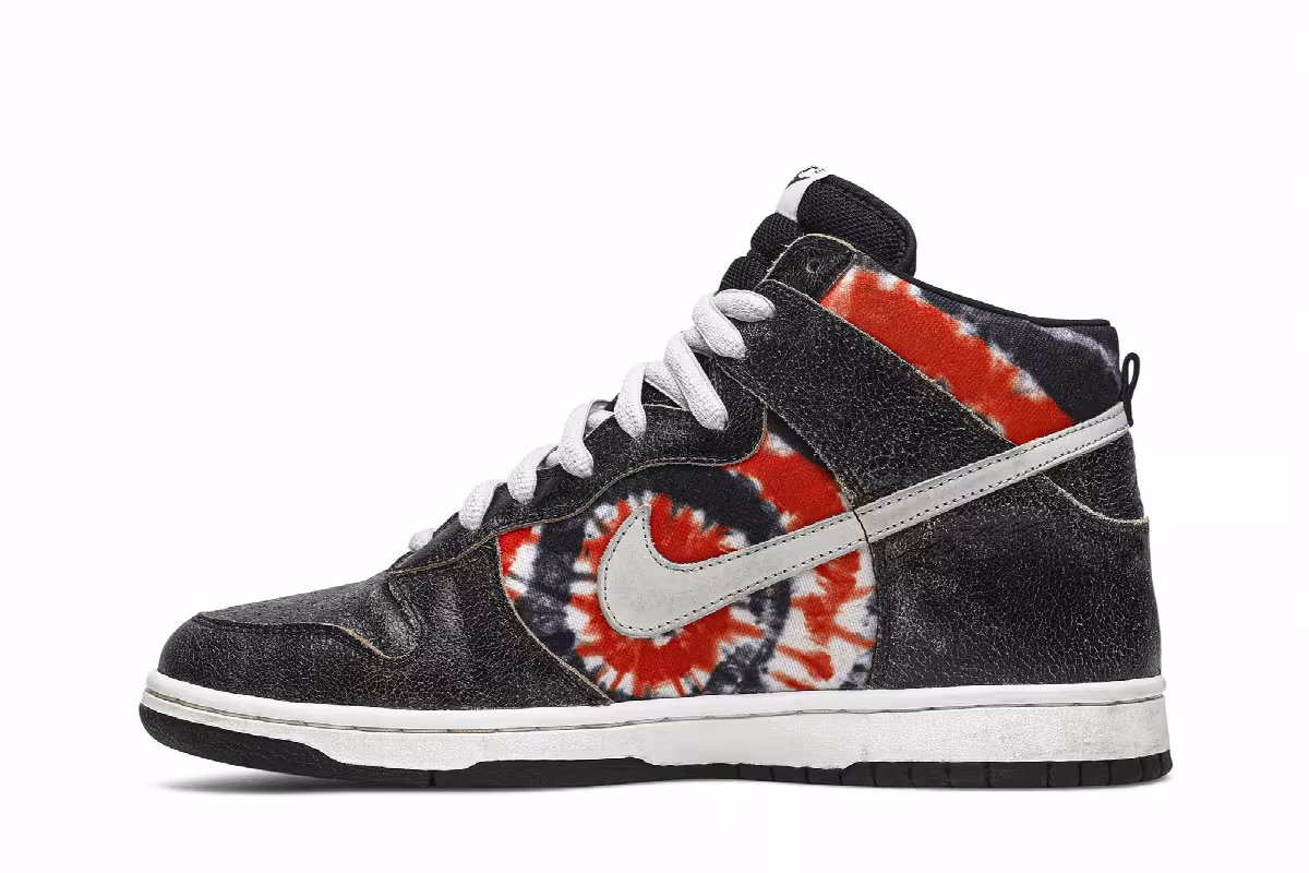 HUF x Nike Dunk High Pro SB Tie-Dye, view 4