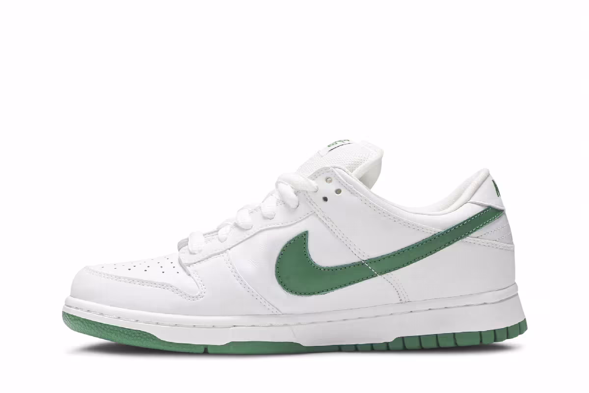 Nike Dunk Low Pro SB White Classic Green, view 4