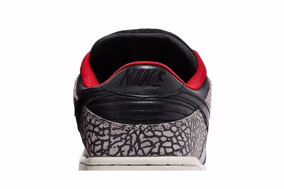 Supreme x Nike Dunk Low Pro SB Black Cement, view 8