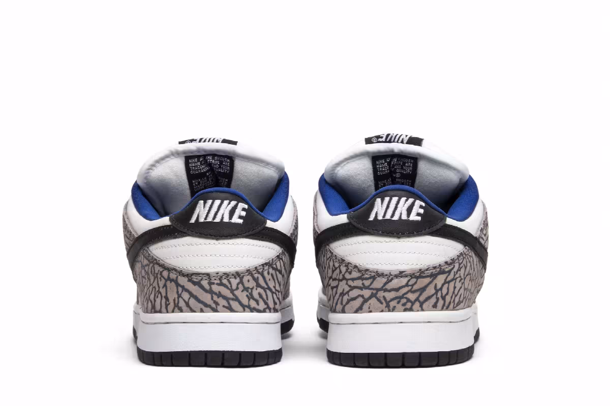 Supreme x Nike Dunk Low Pro SB White Cement, view 7