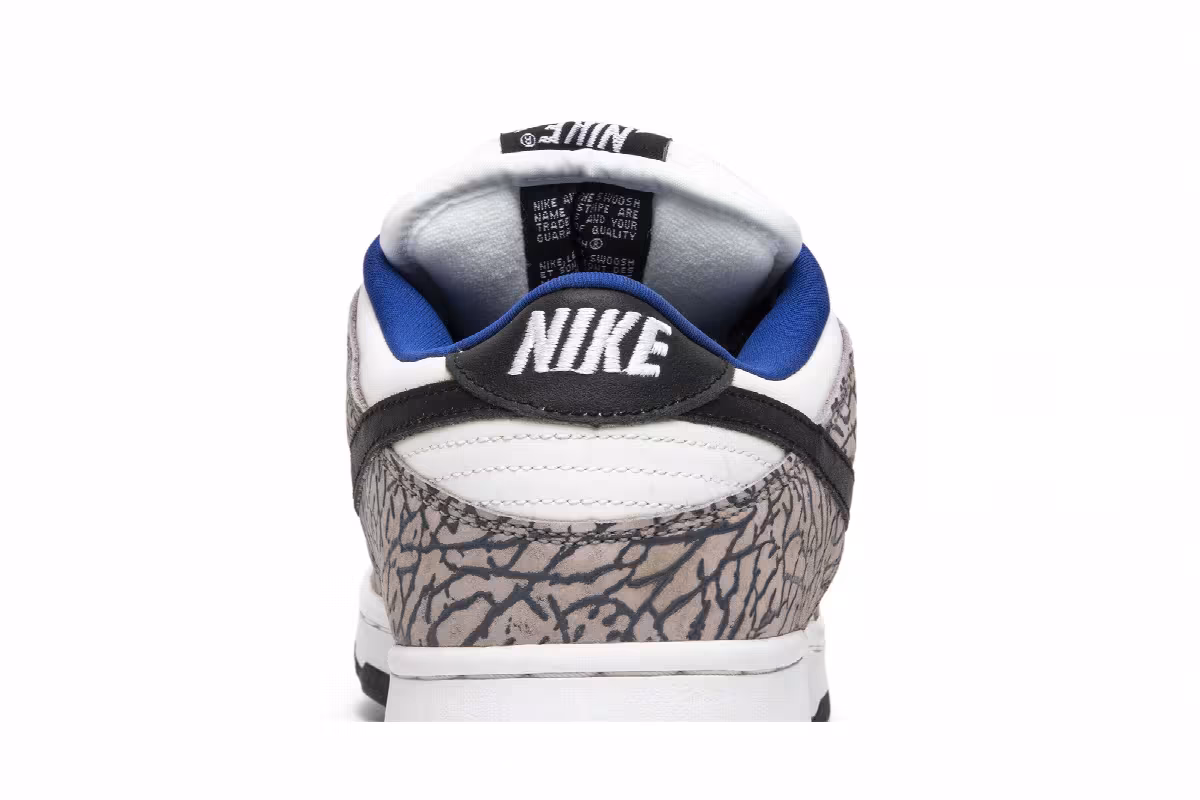 Supreme x Nike Dunk Low Pro SB White Cement, view 8