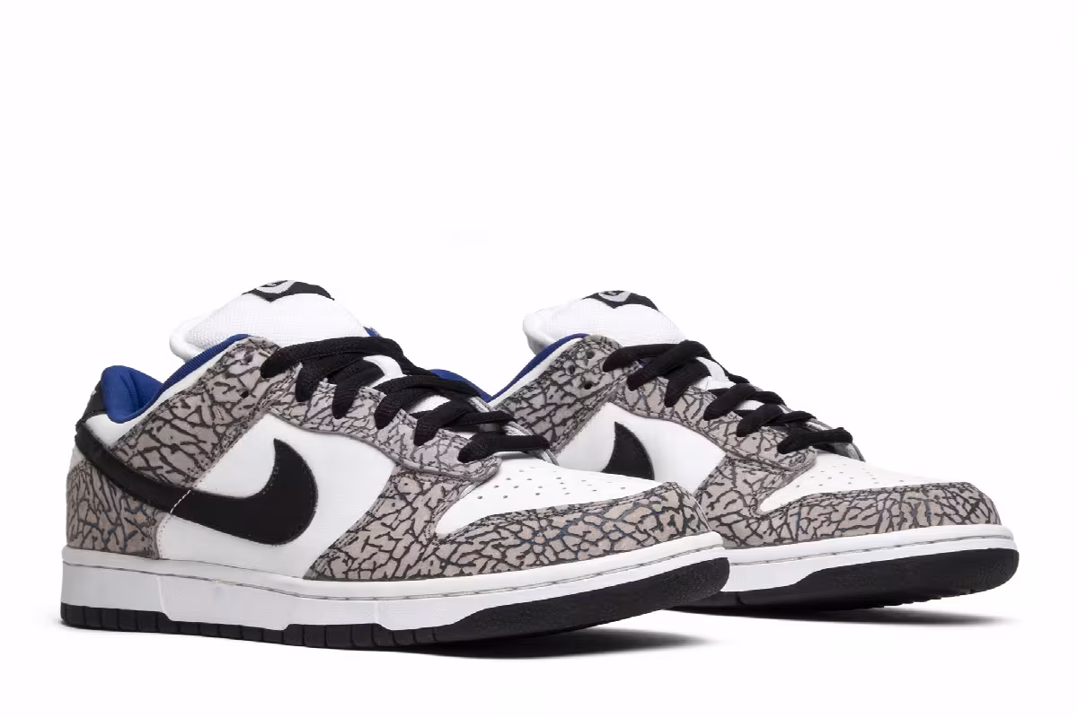 Supreme x Nike Dunk Low Pro SB White Cement, view 9