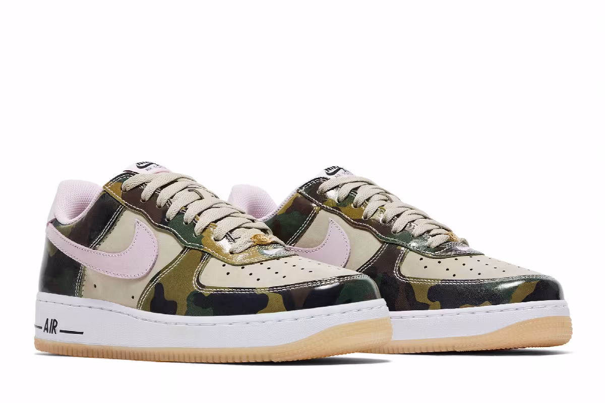 Nike Air Force 1 Low Patent Camo, view 9