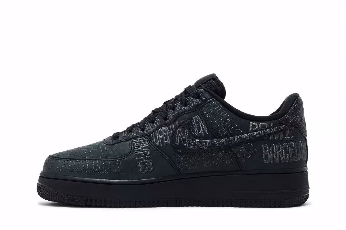 Nike Air Force 1 Low World Tour - Black, view 4