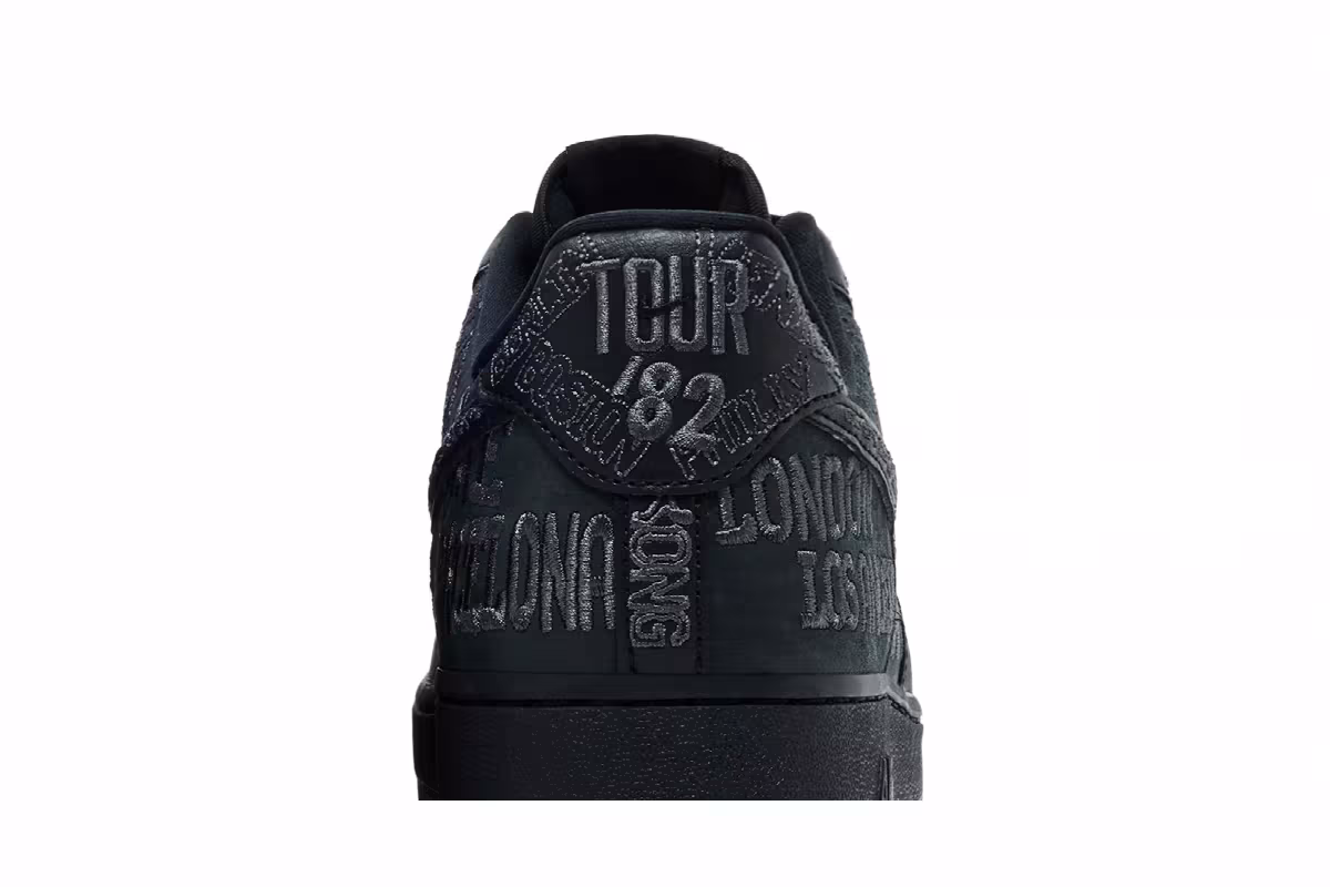 Nike Air Force 1 Low World Tour - Black, view 8