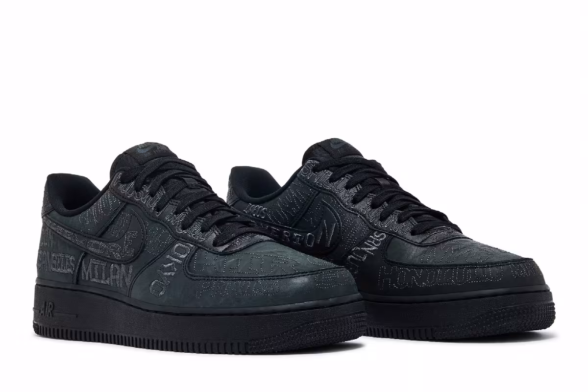Nike Air Force 1 Low World Tour - Black, view 9