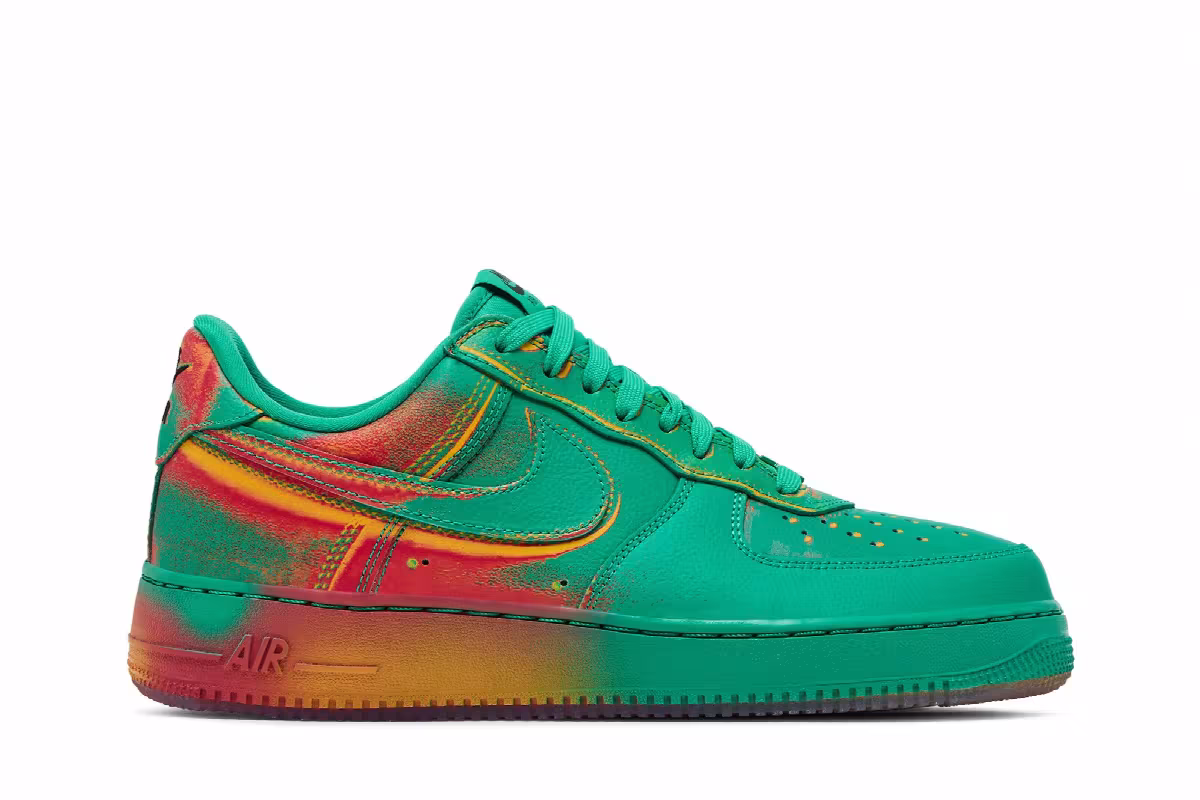 Nike Air Force 1 Low Stadium Green Crimson, view 2