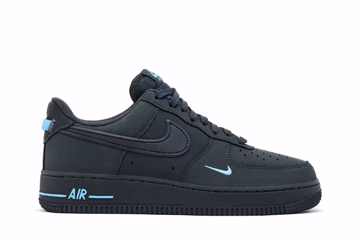 Nike Air Force 1 Anthracite Football Blue, view 2