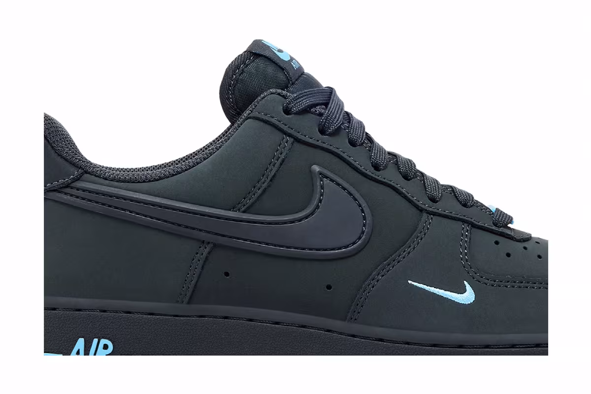 Nike Air Force 1 Anthracite Football Blue, view 3