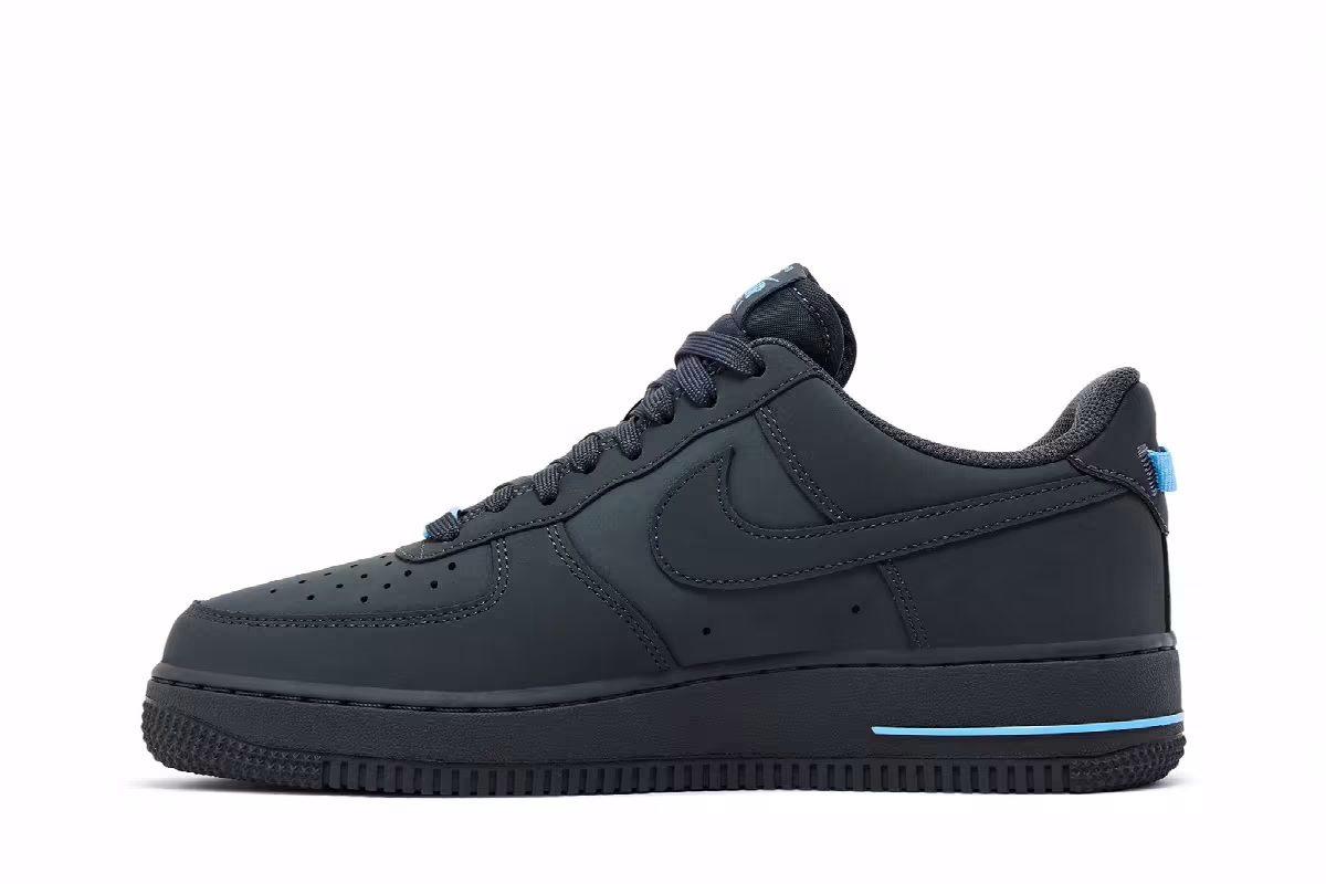 Nike Air Force 1 Anthracite Football Blue, view 4