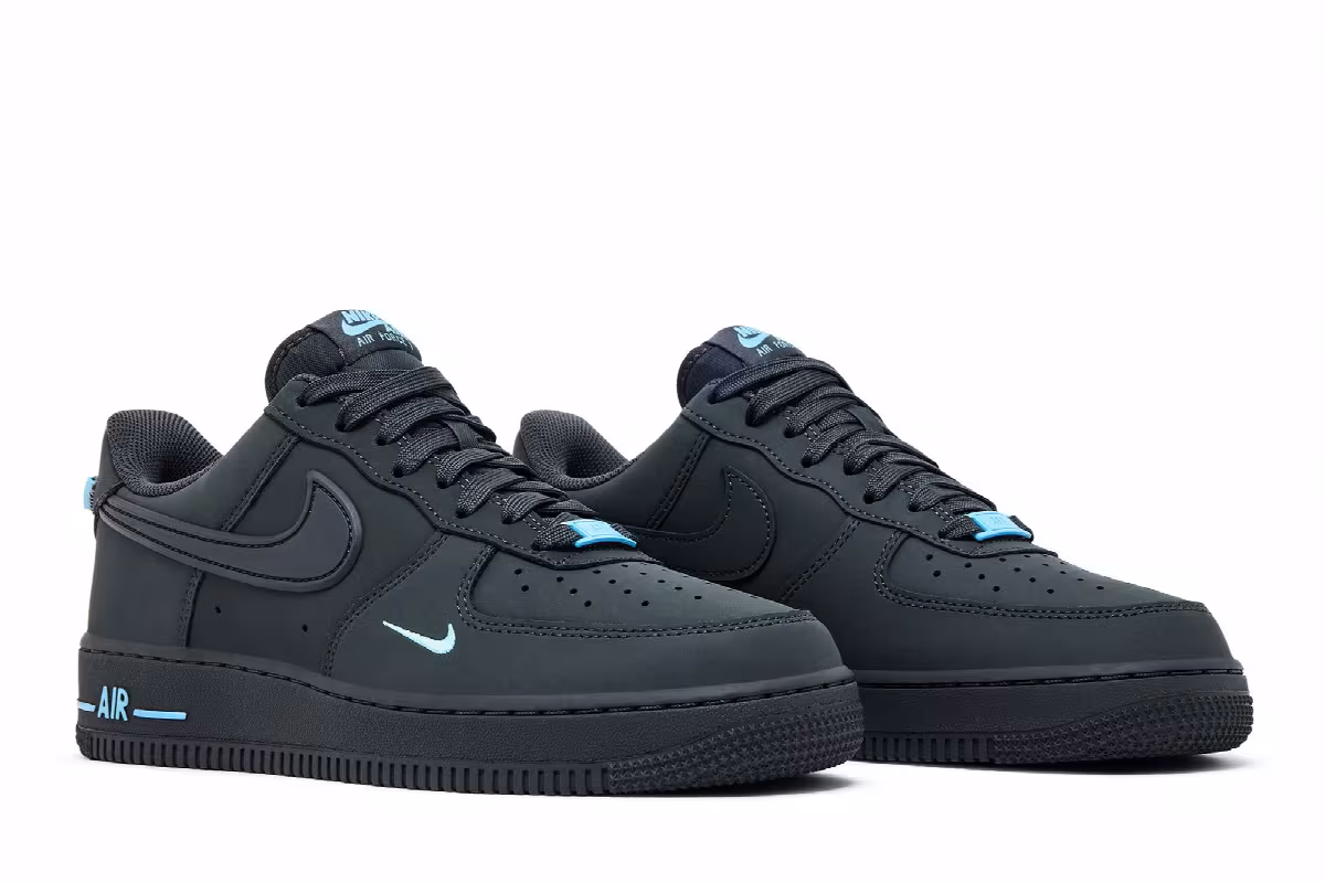 Nike Air Force 1 Anthracite Football Blue, view 9