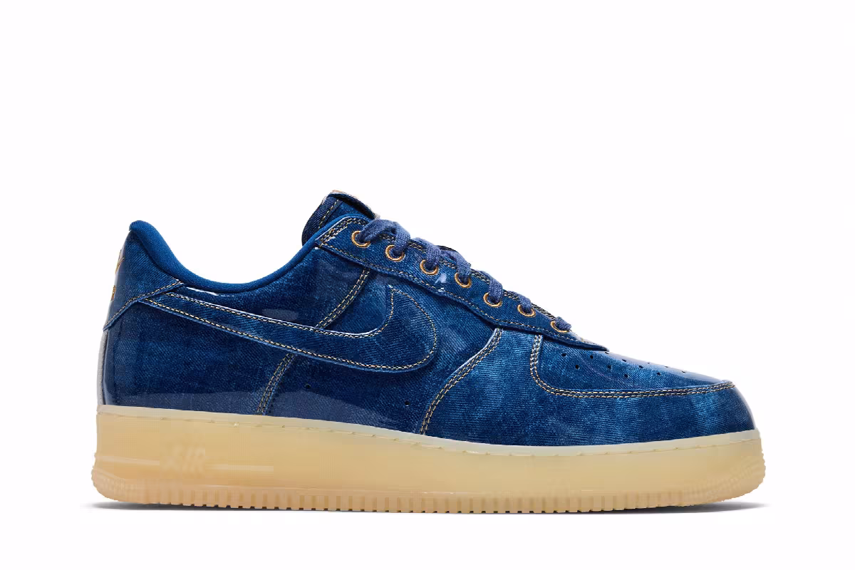 Nike Air Force 1 Low Patent Denim, view 2