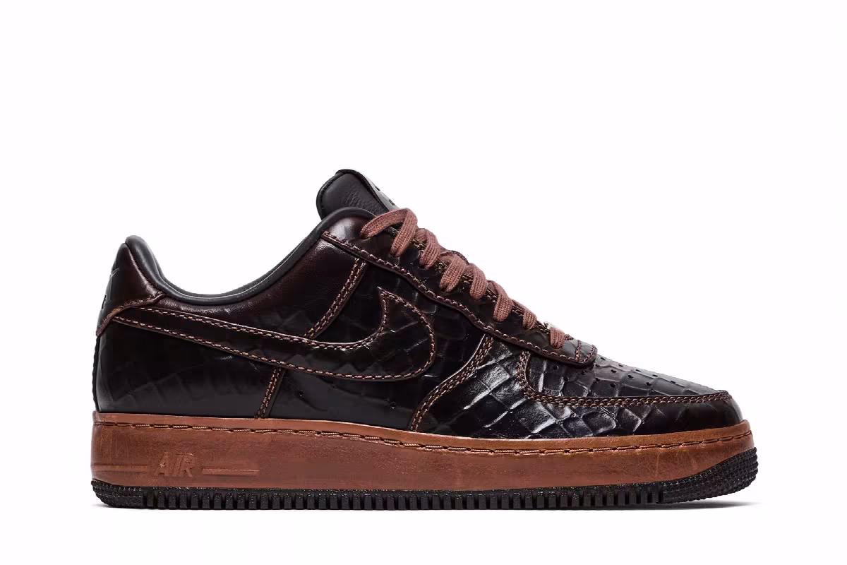 Nike Air Force 1 Low Fauna Brown Croc, view 2