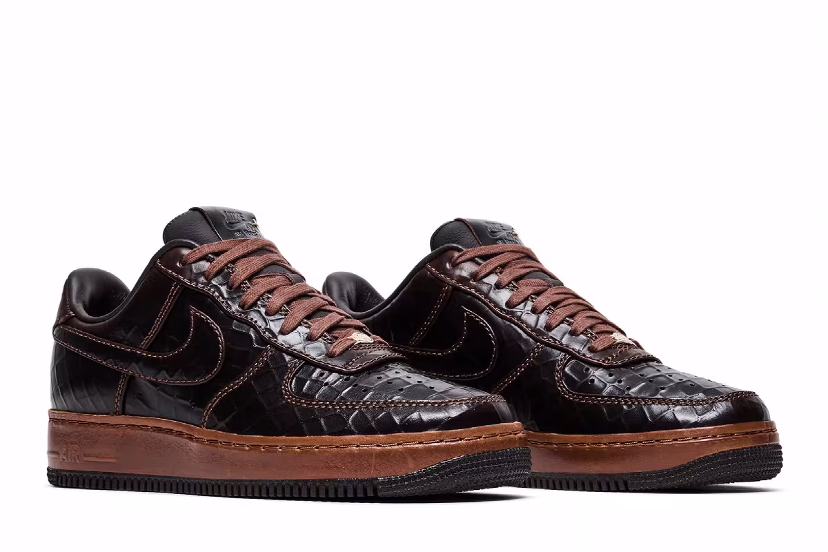 Nike Air Force 1 Low Fauna Brown Croc, view 9
