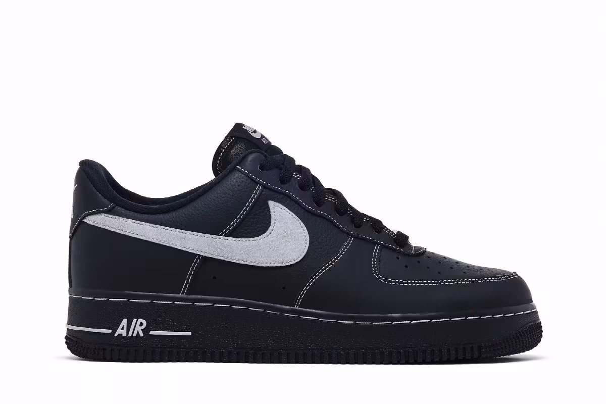 Nike Air Force 1 Low Black Wolf Grey, view 2