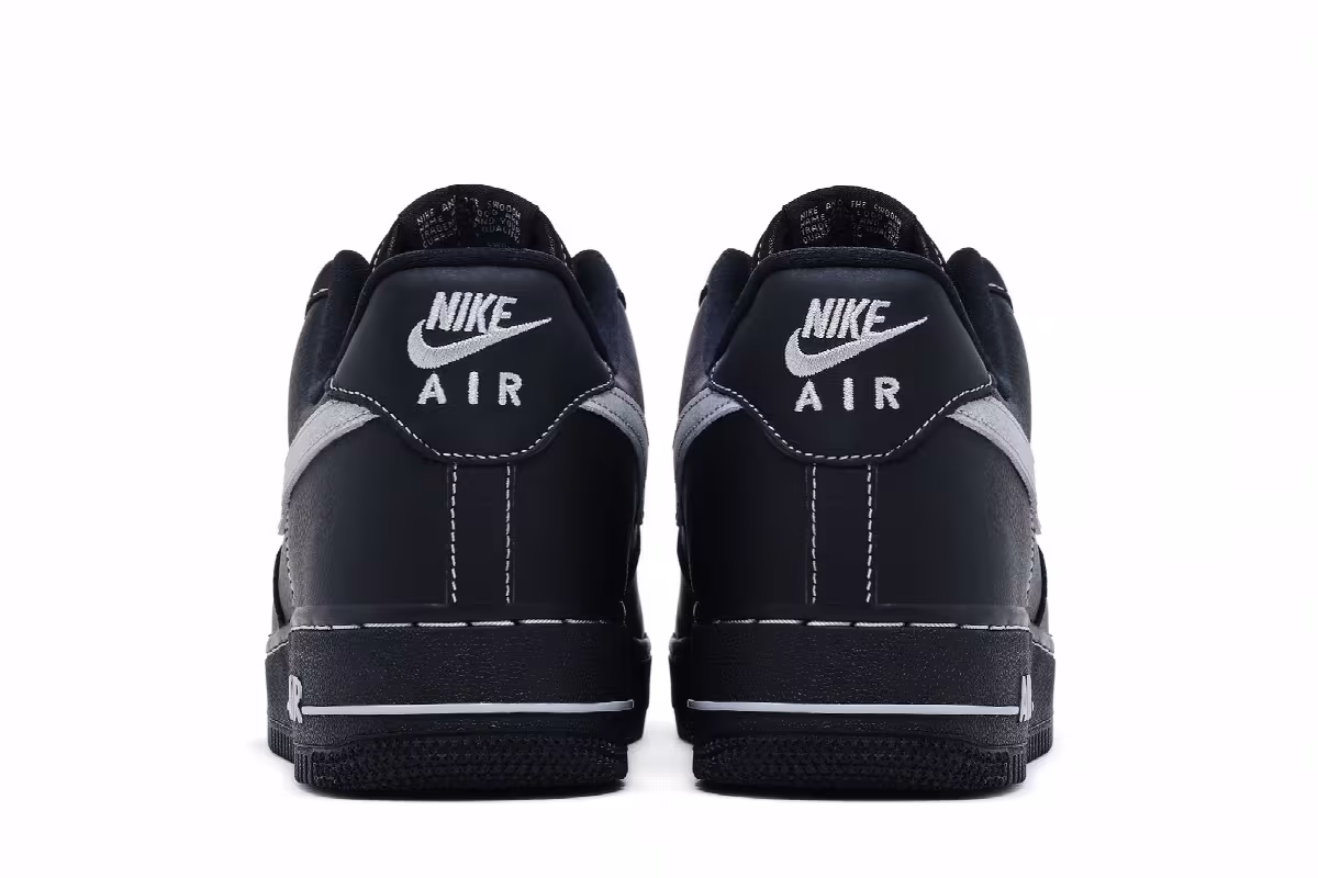 Nike Air Force 1 Low Black Wolf Grey, view 7