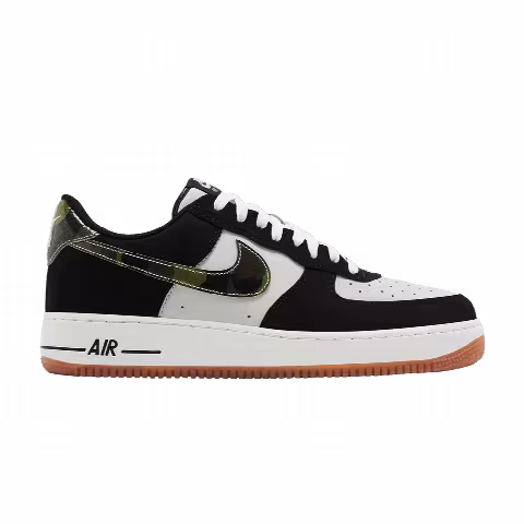 Nike Air Force 1 Low 'Black Patent Camo Swoosh'