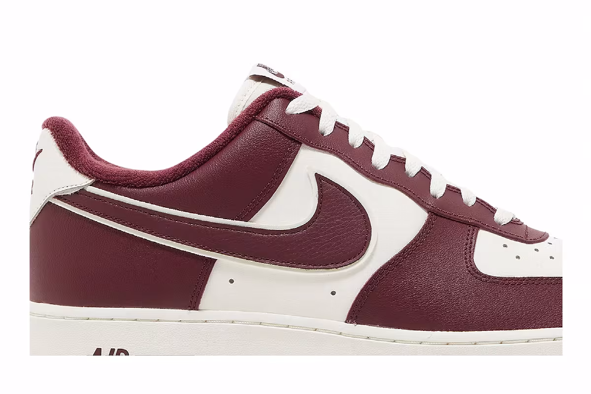 Nike Air Force 1 College Pack - Night Maroon, view 3