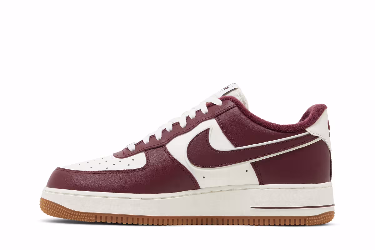 Nike Air Force 1 College Pack - Night Maroon, view 4