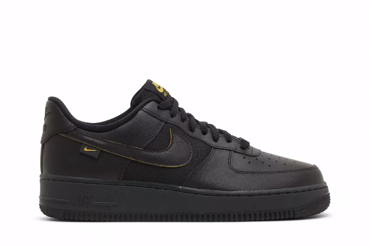 Nike Air Force 1 Black University Gold, view 2