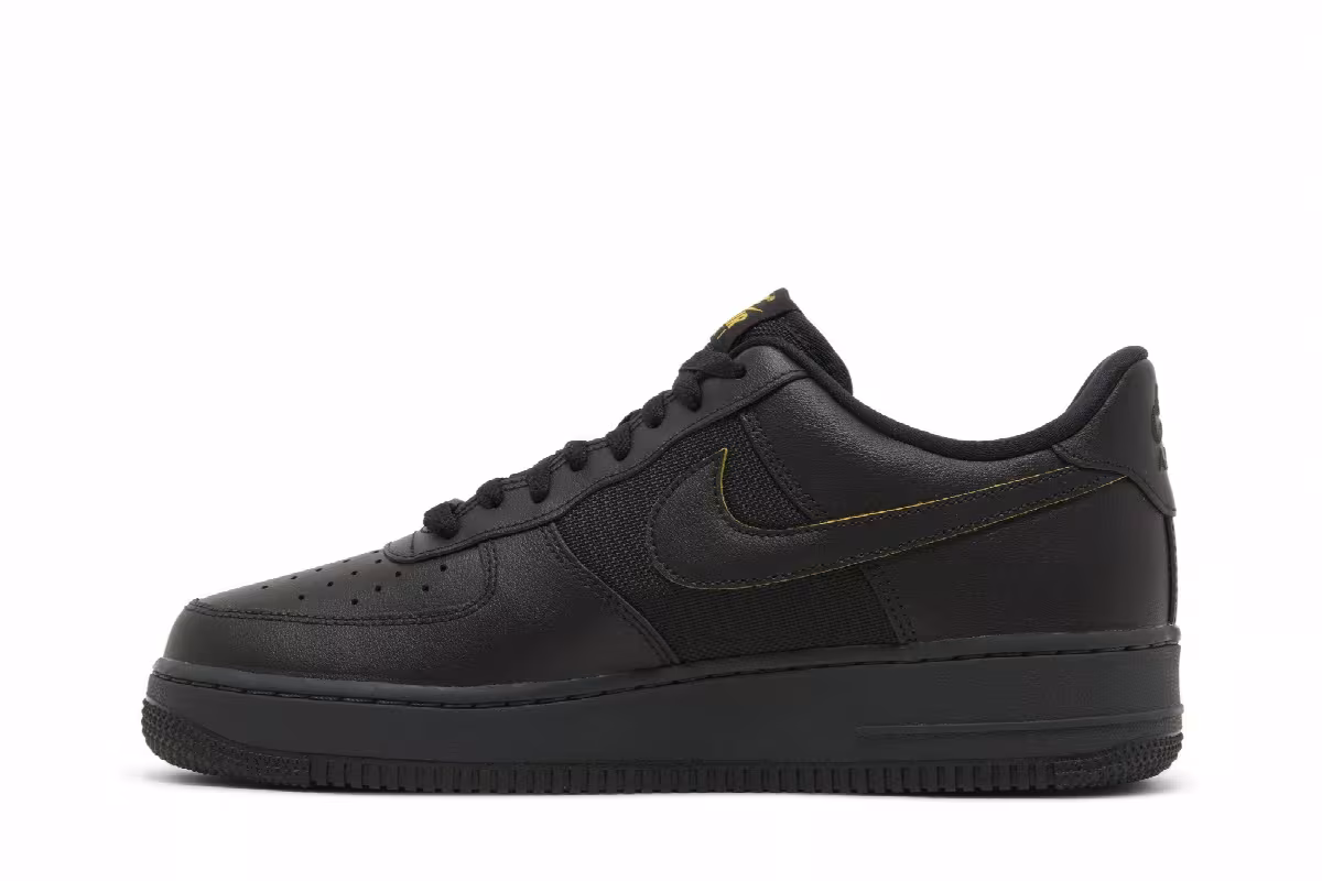 Nike Air Force 1 Black University Gold, view 4